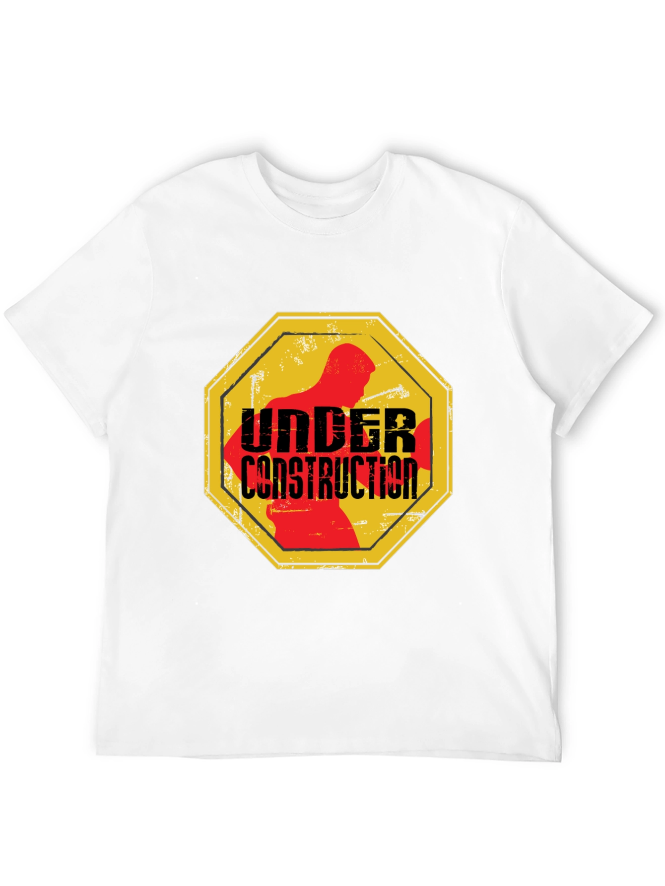 Under Construction Graphic Tee - Black