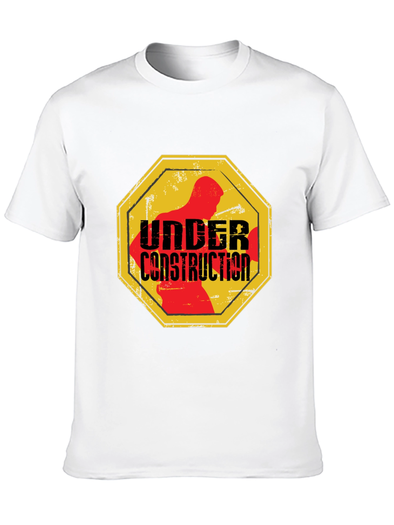 Under Construction Graphic Tee - Black