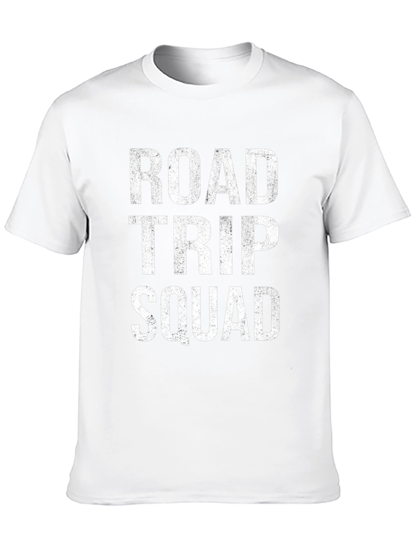 Road Trip Squad Graphic Tee - Black Cotton T-Shirt