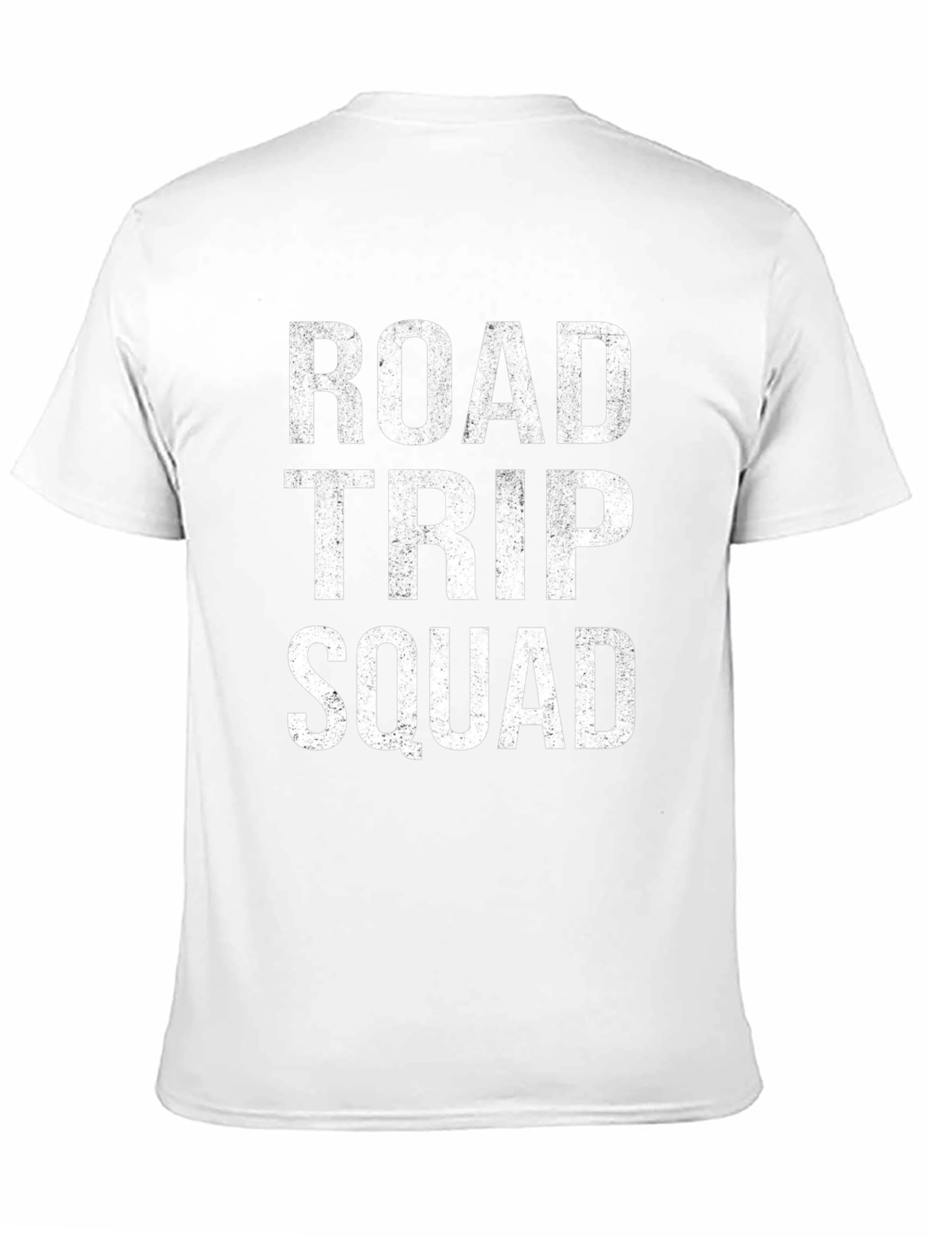 Road Trip Squad Graphic Tee - Black Cotton T-Shirt