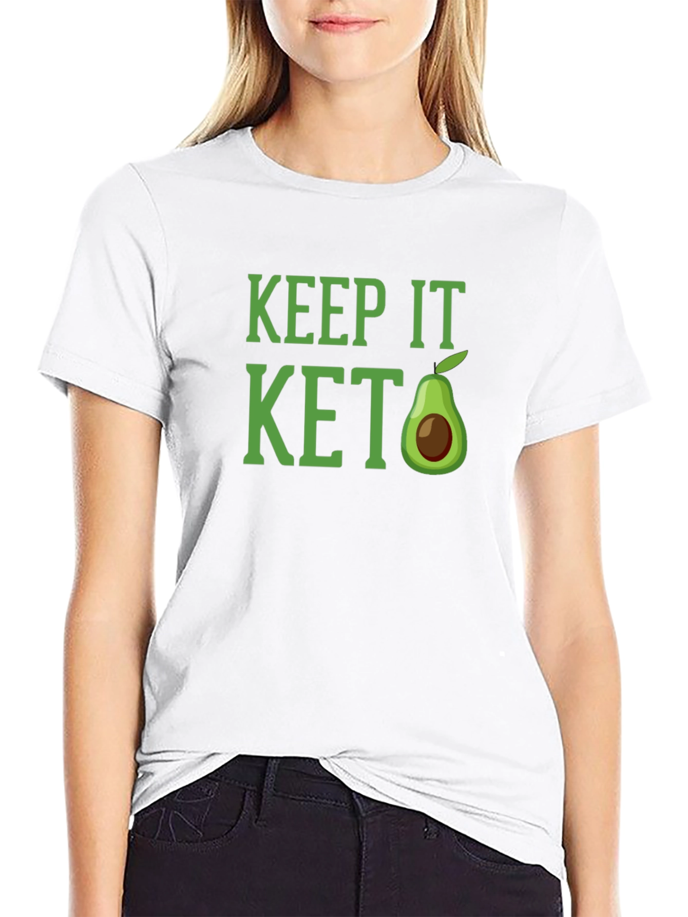 Keep It Keto Avocado Graphic T-Shirt