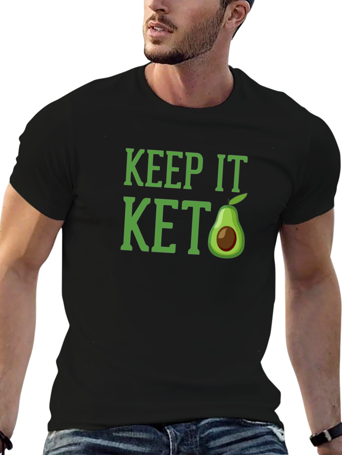 Keep It Keto Avocado Graphic T-Shirt