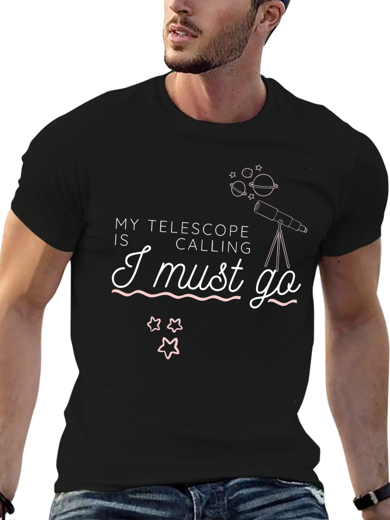 Telescope Calling T-Shirt - Astronomy Lover Tee