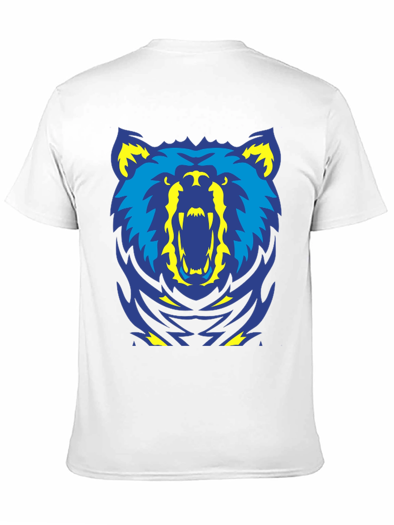 Bold Bear Graphic Tee - Black Cotton