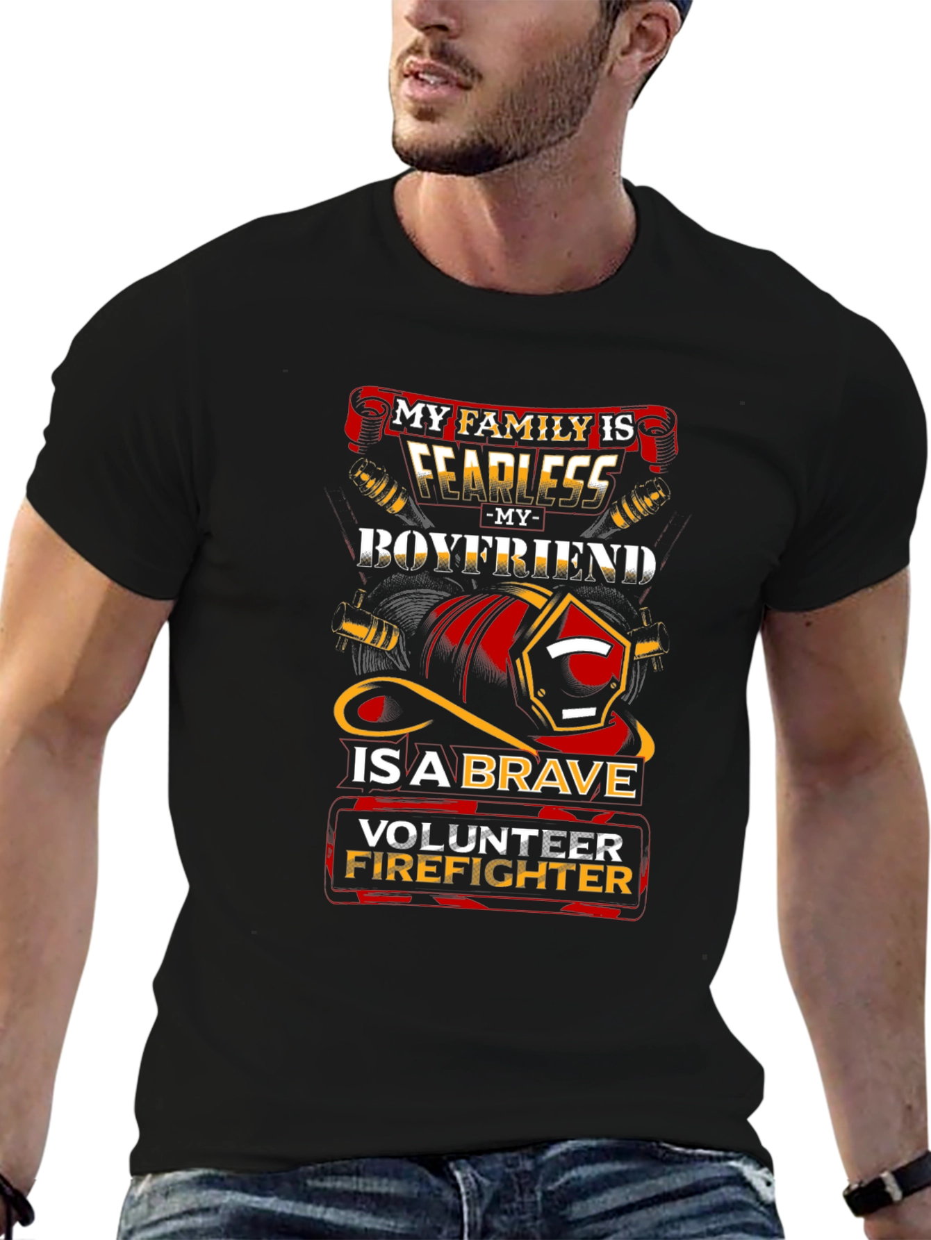 Fearless Firefighter Boyfriend Tee