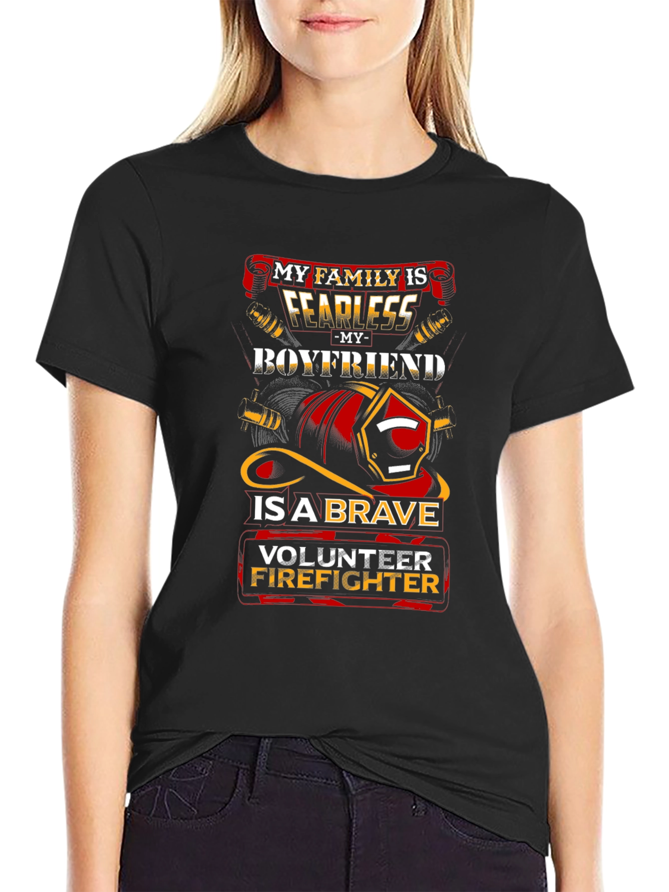 Fearless Firefighter Boyfriend Tee