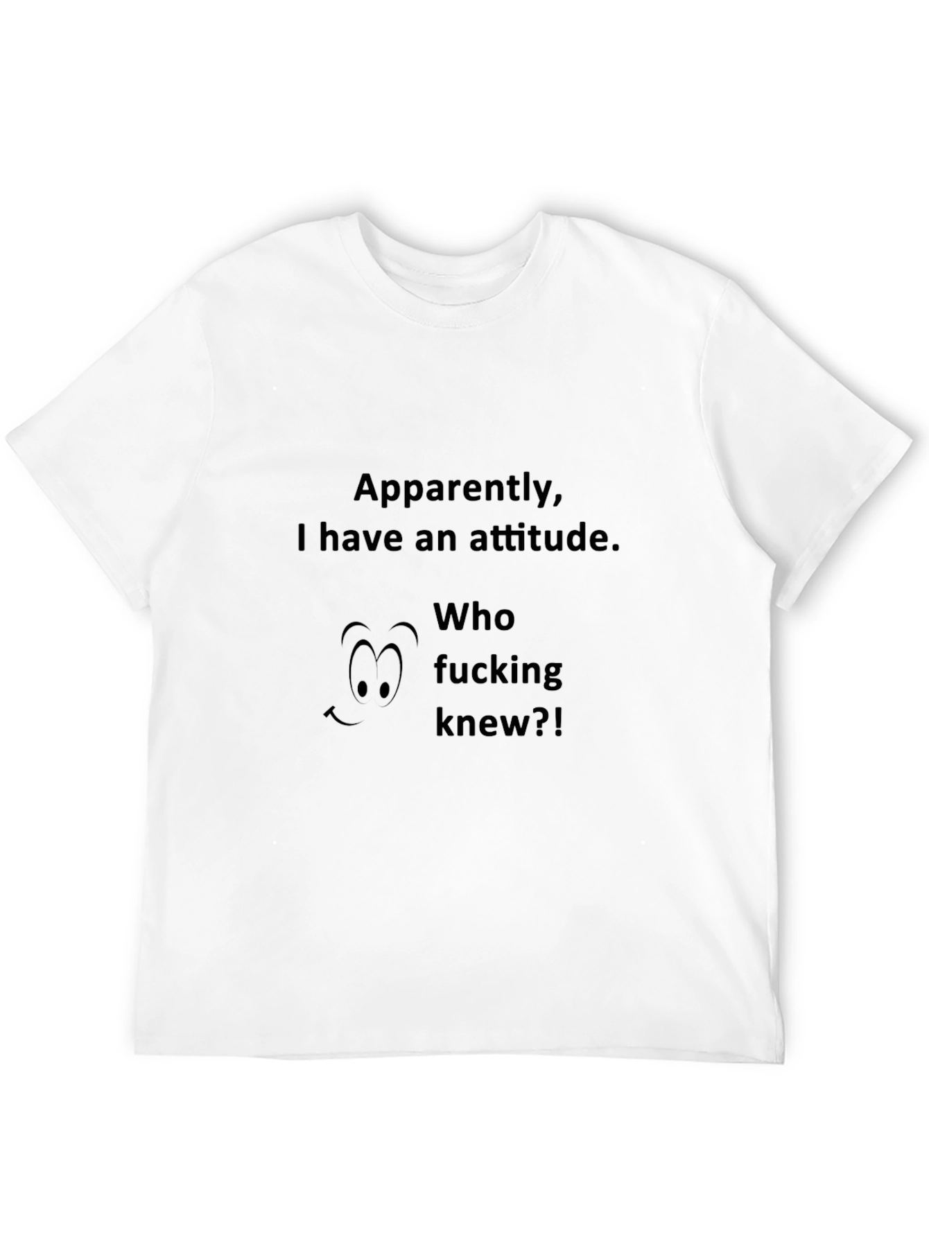 Sarcastic Attitude Graphic Tee - Black