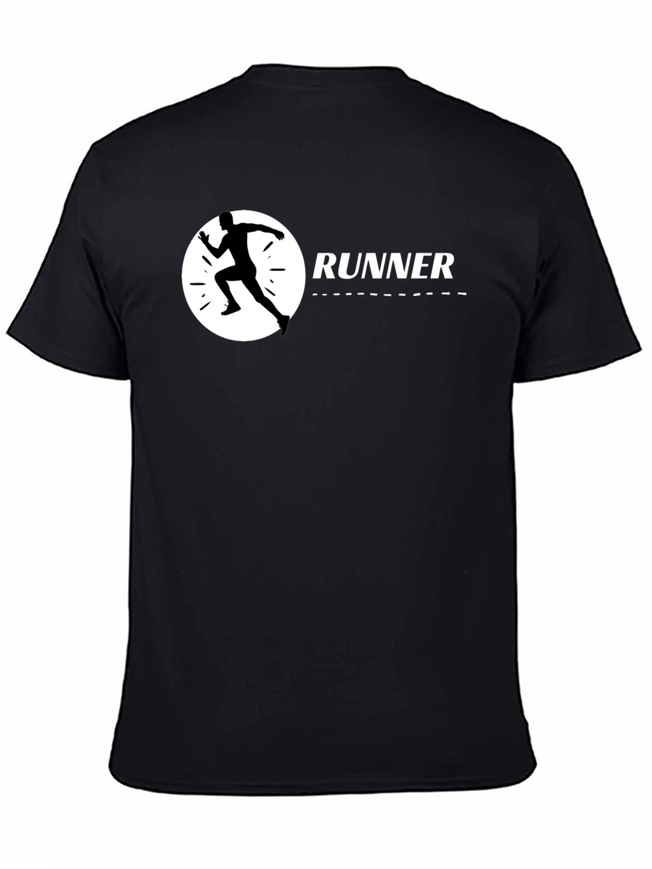 Runner Graphic Black T-Shirt