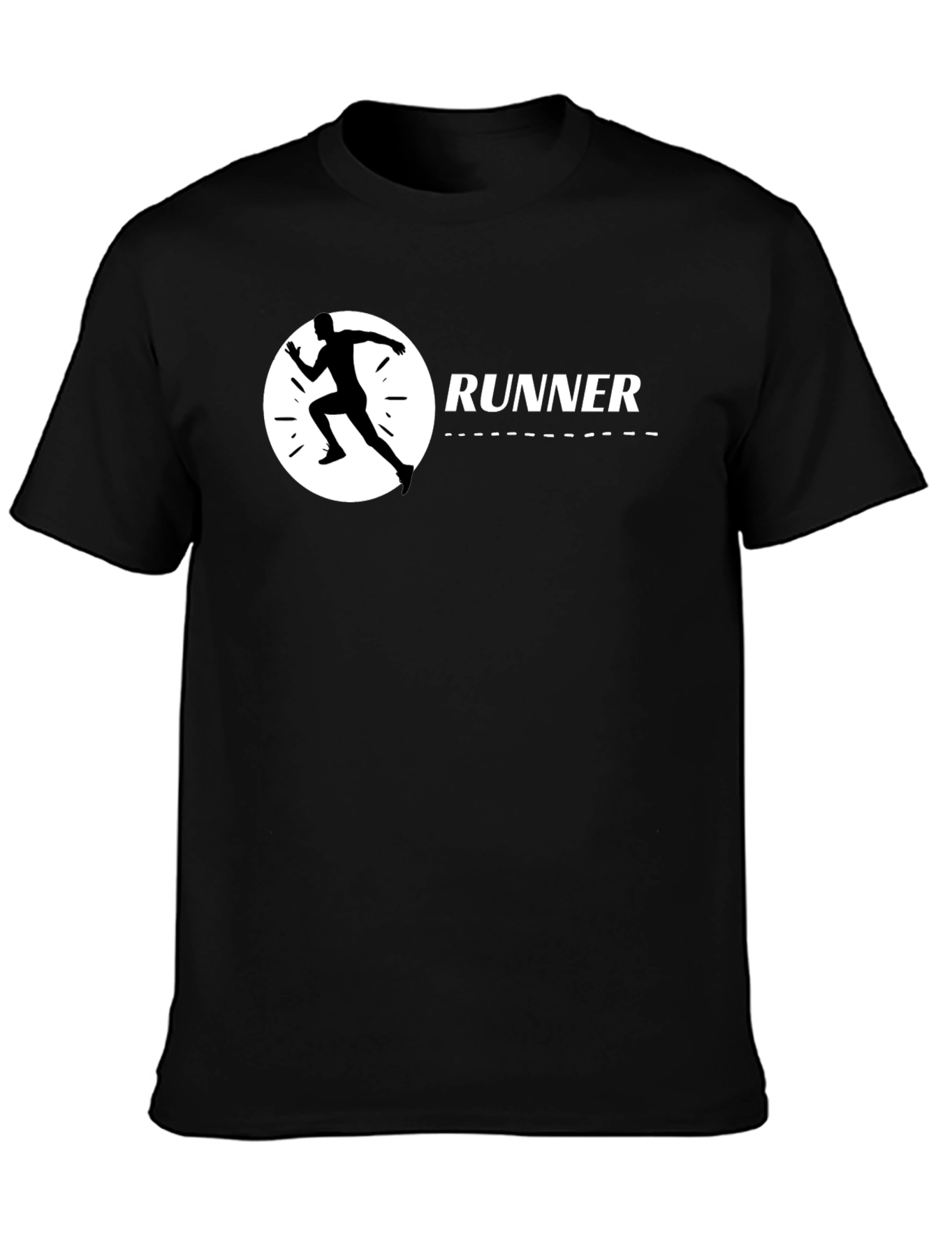 Runner Graphic Black T-Shirt