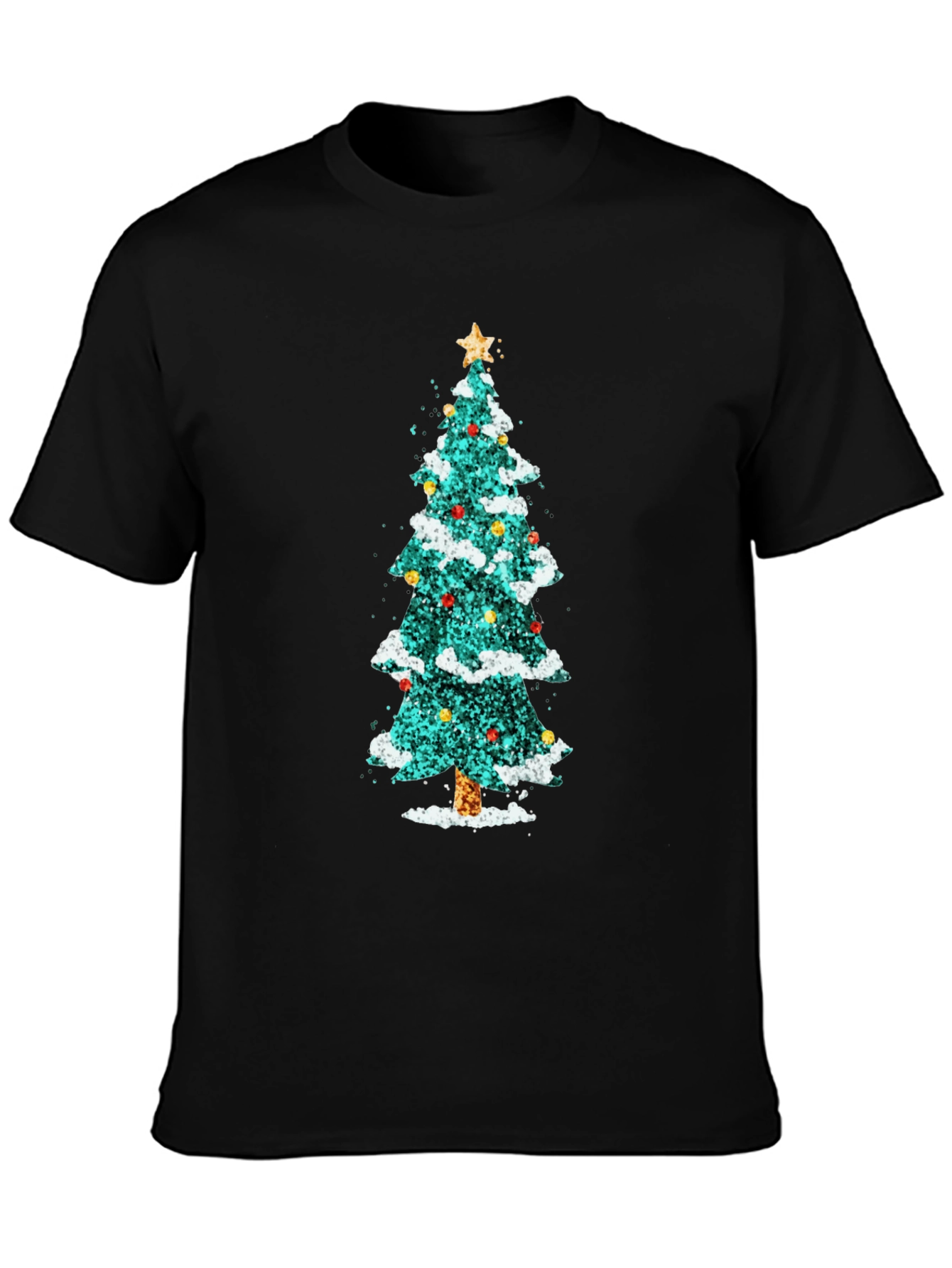 Festive Christmas Tree Graphic Tee - Holiday Style