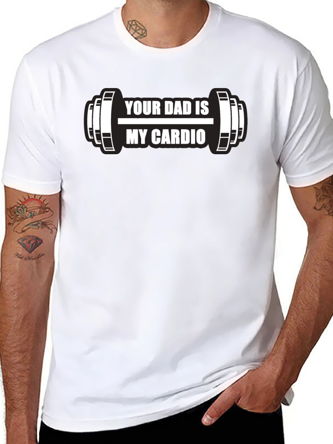 Your Dad is My Cardio Funny Workout T-Shirt