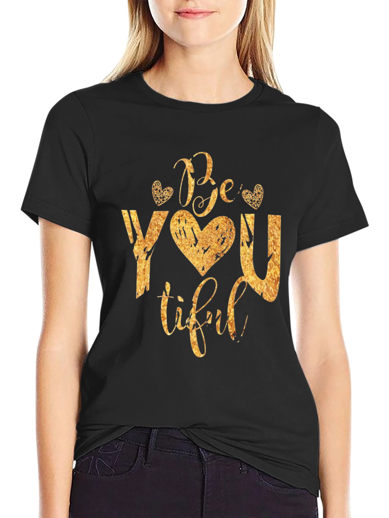 Be YOU tiful Black Graphic Tee
