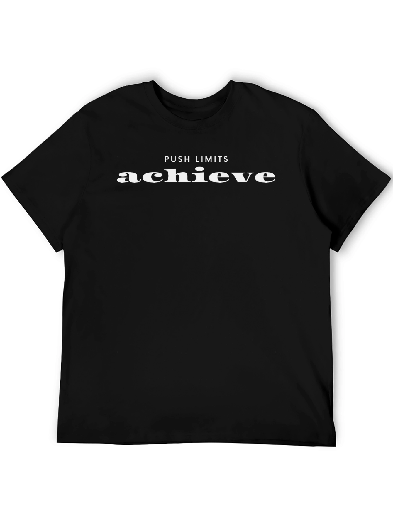 Achieve Black T-Shirt: Push Your Limits in Style