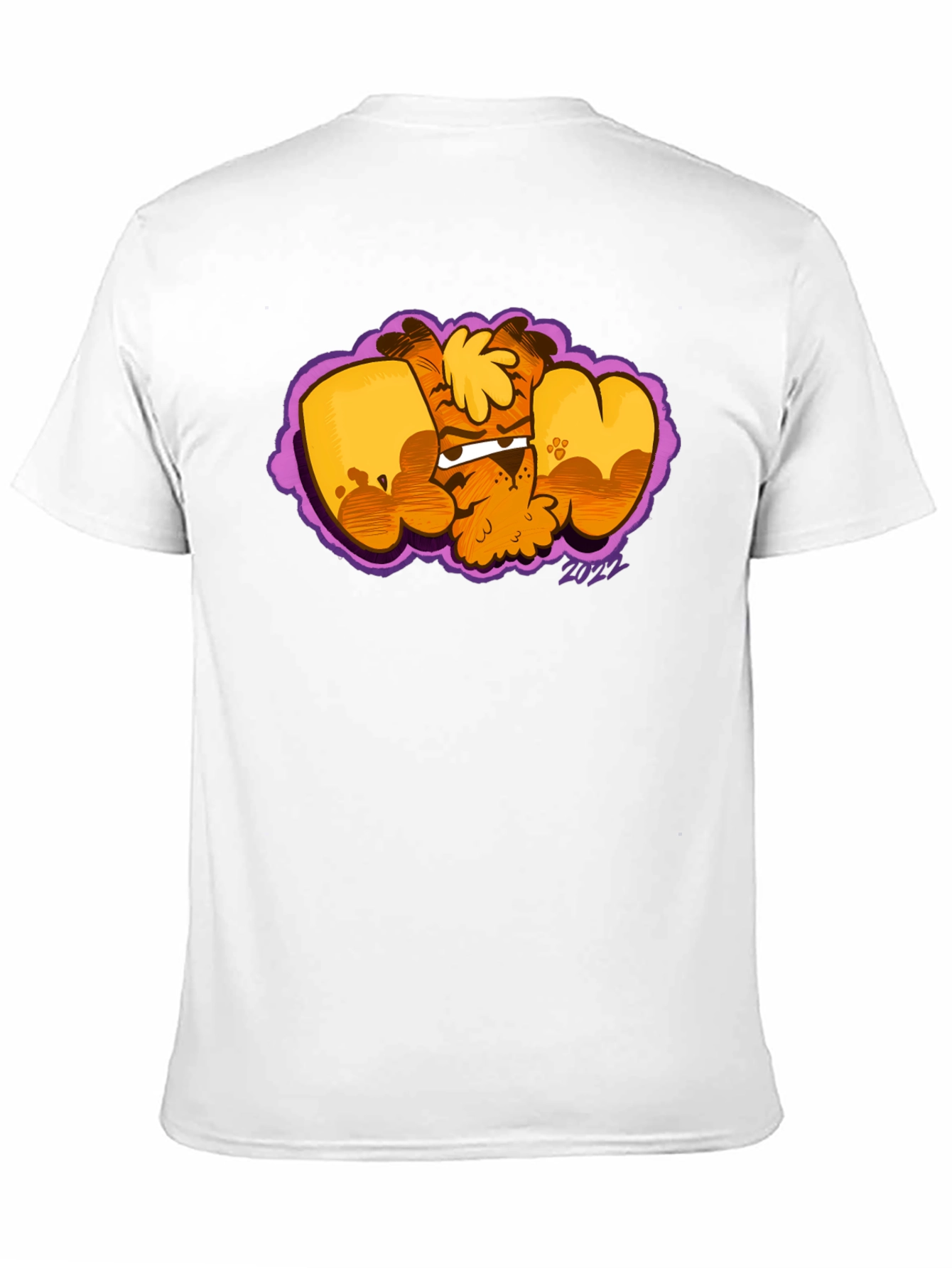 Cartoon Dog Graphic Black T-Shirt - Fun & Unique