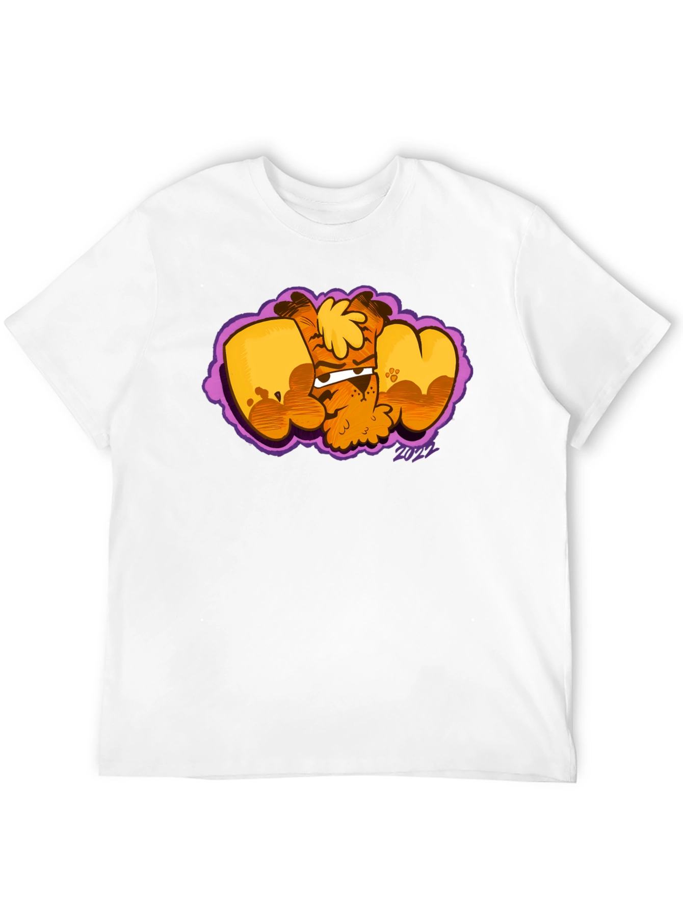 Cartoon Dog Graphic Black T-Shirt - Fun & Unique