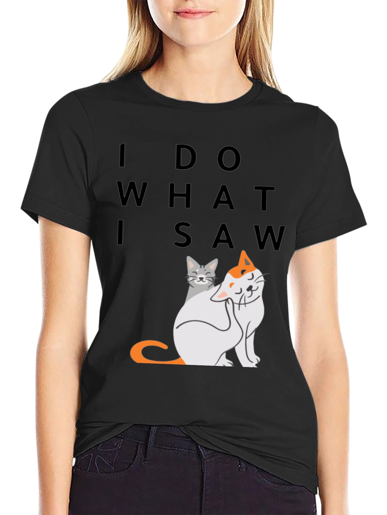 Funny Cat Graphic T-Shirt