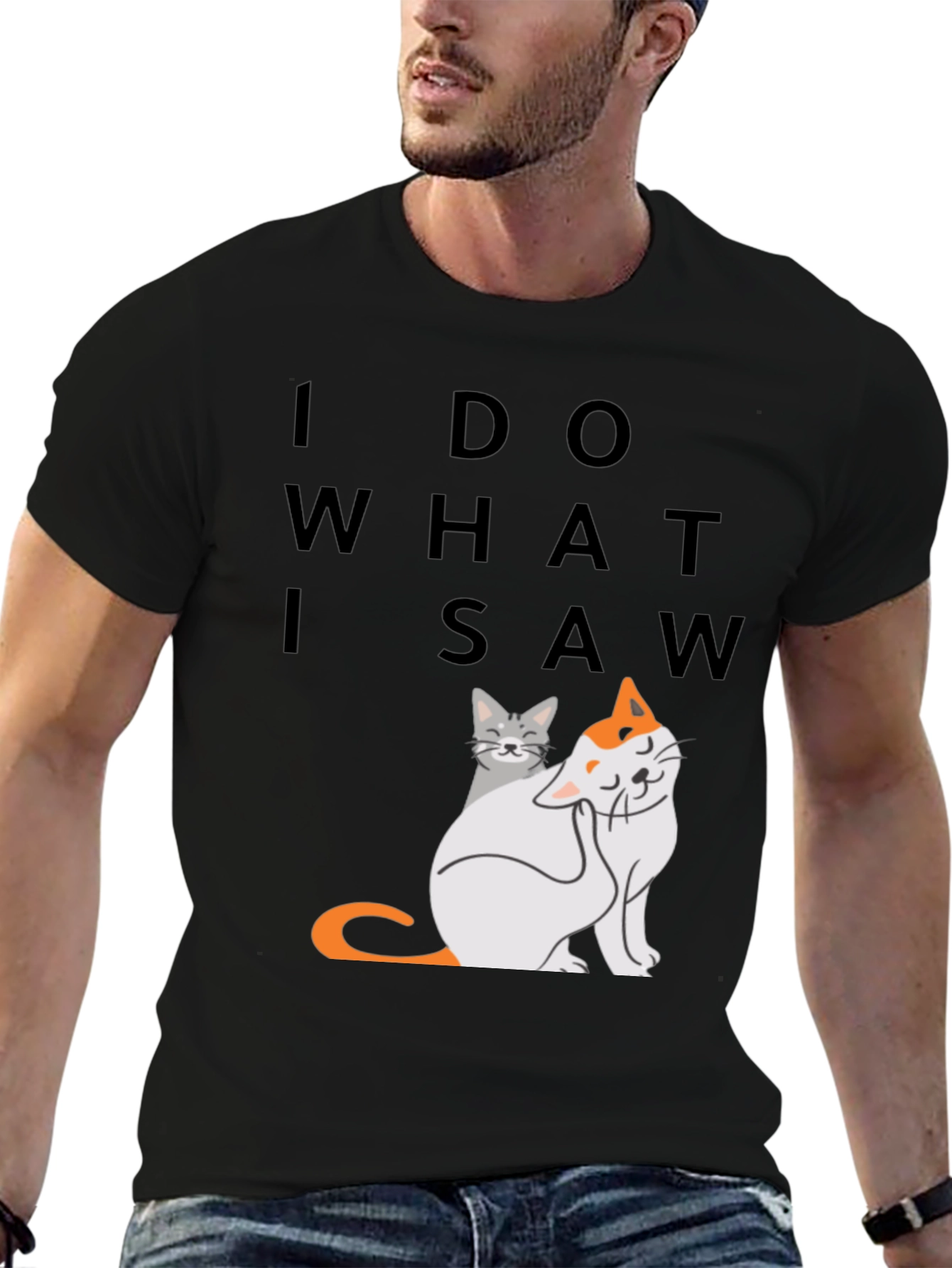 Funny Cat Graphic T-Shirt