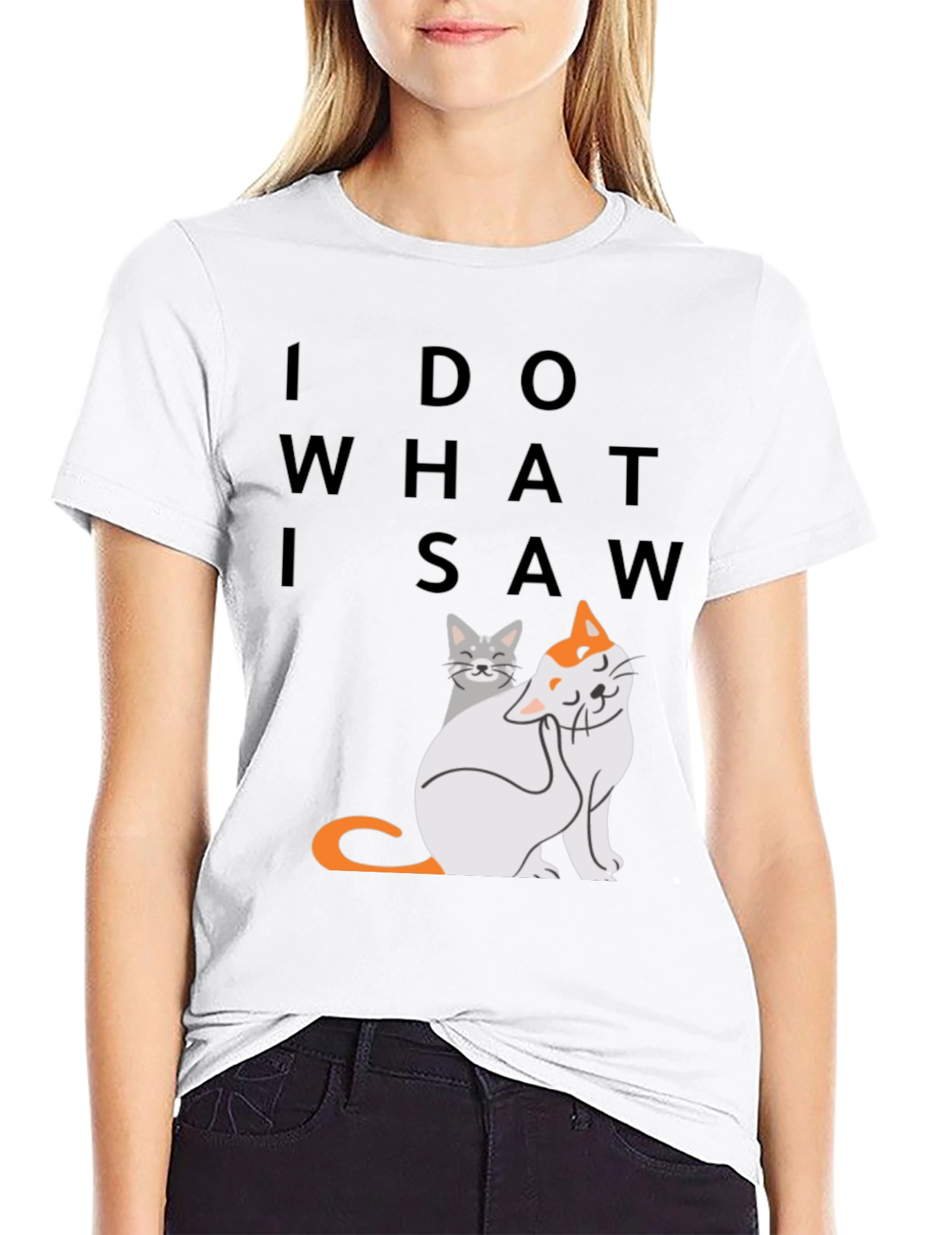 Funny Cat Graphic T-Shirt