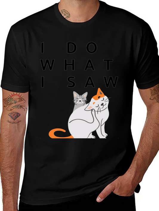 Funny Cat Graphic T-Shirt