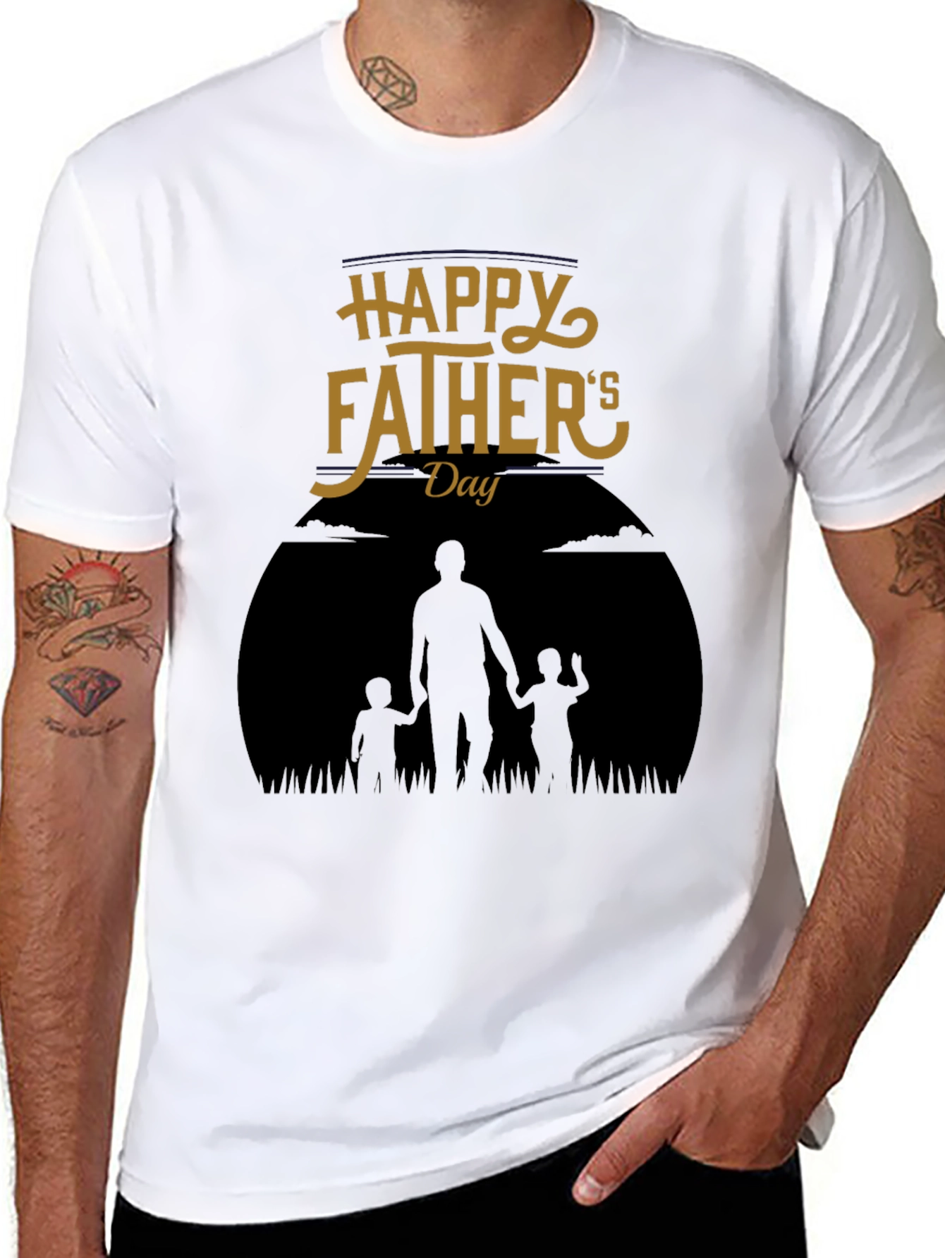 Fathers Day Graphic Tee - Black