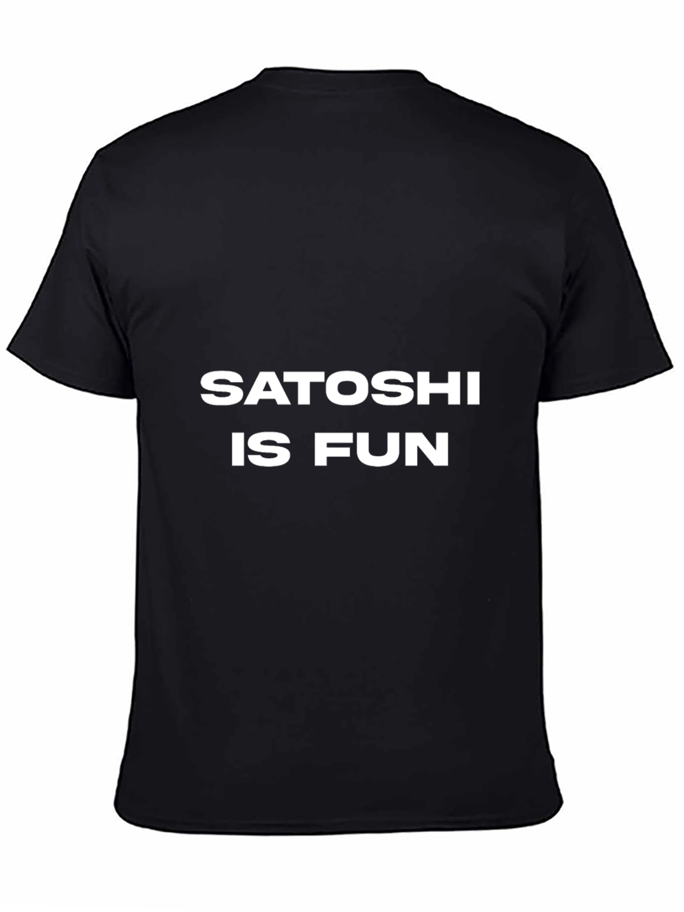 Satoshi is Fun Black Tee