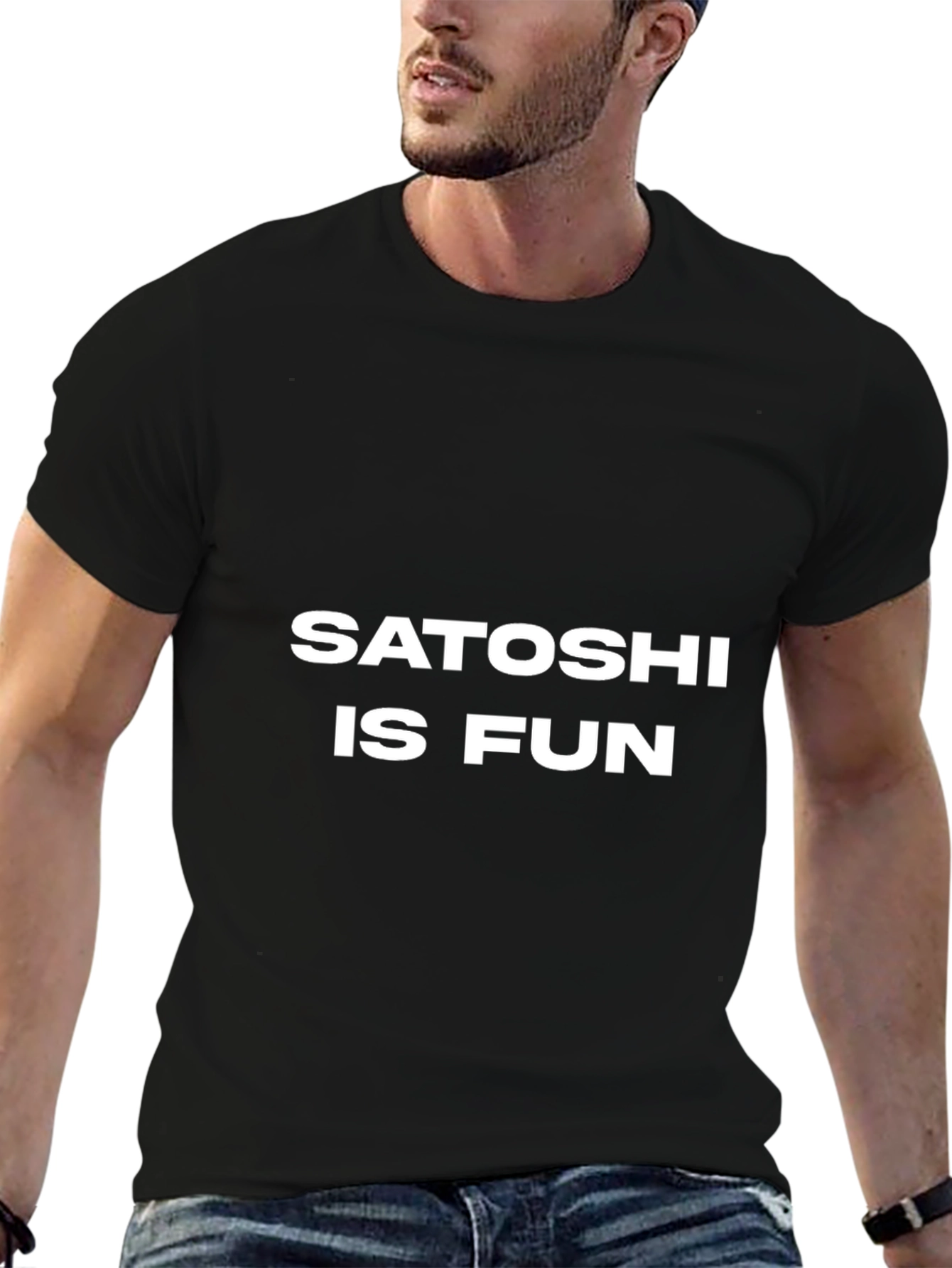 Satoshi is Fun Black Tee