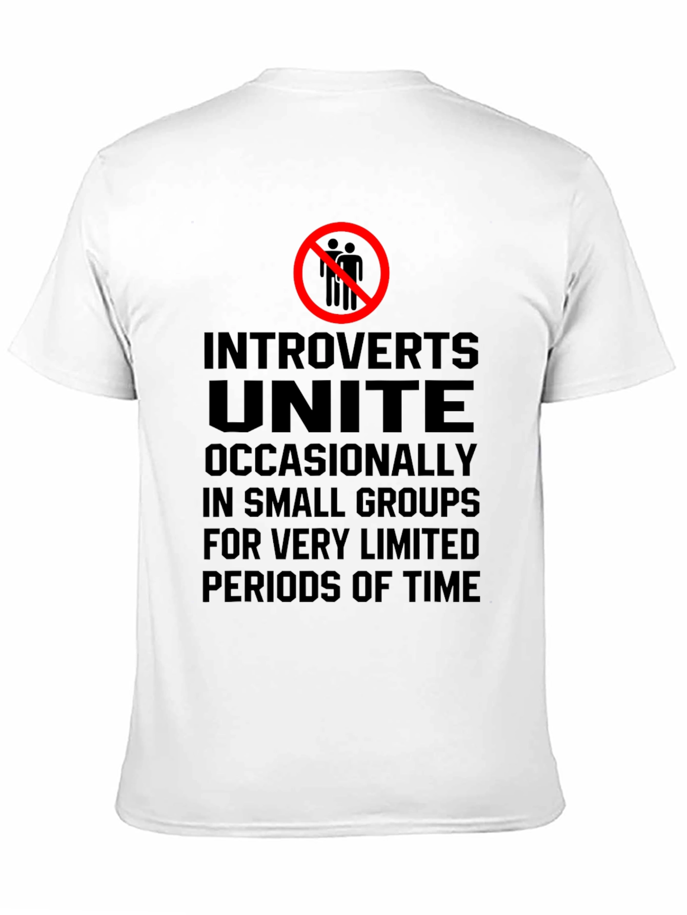 Introvert Unite Graphic Tee - Black Cotton Blend