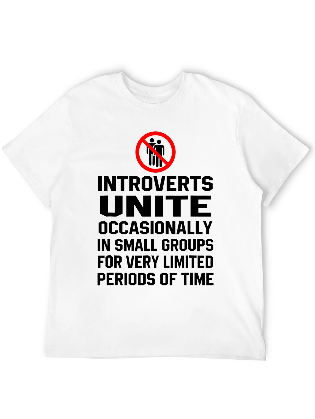 Introvert Unite Graphic Tee - Black Cotton Blend
