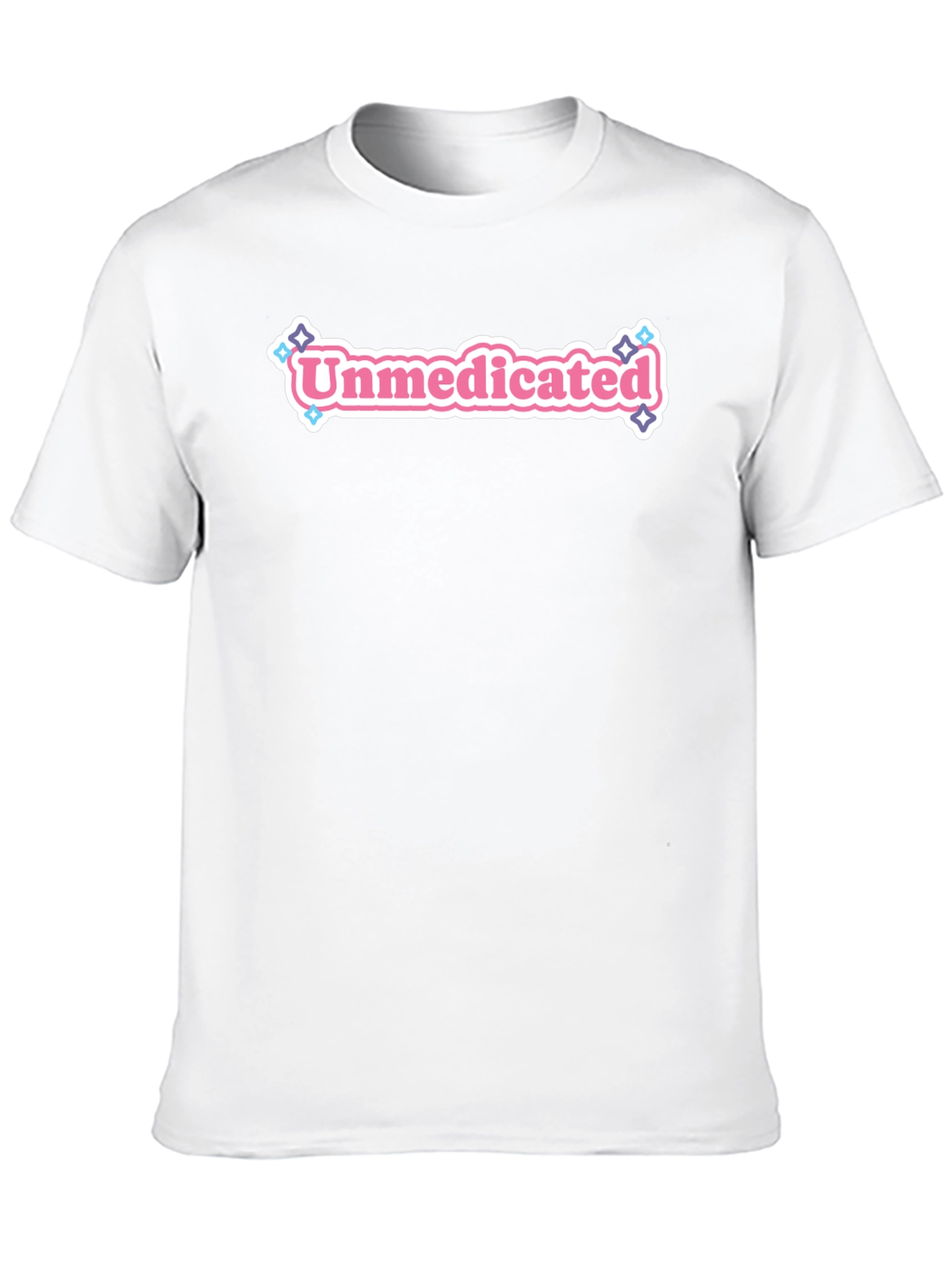 Unmedicated Graphic Tee - Black Crew Neck T-Shirt