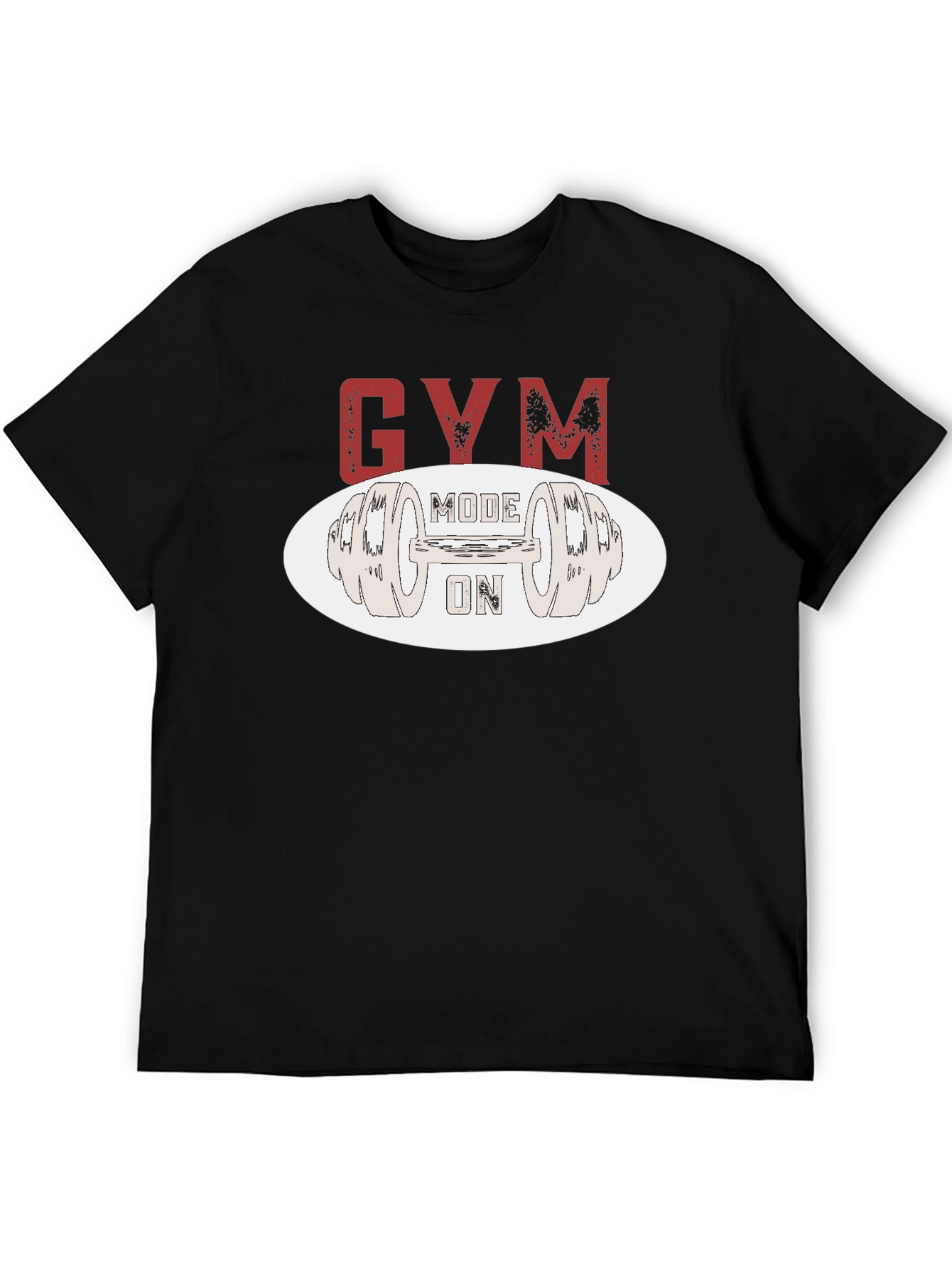 Gym Mode On Black T-Shirt