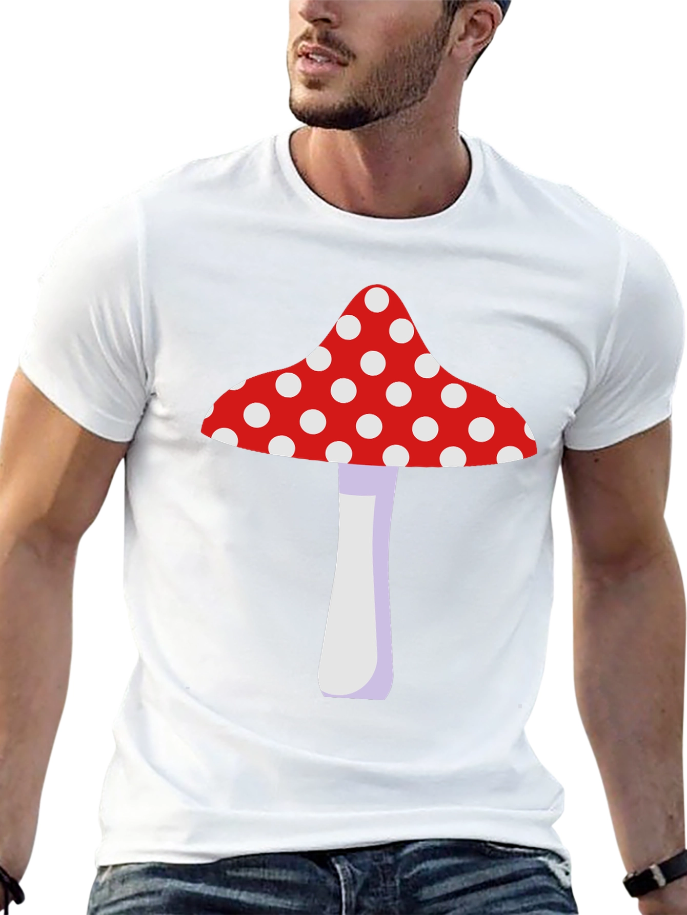 Mushroom Graphic Tee - Fun Novelty T-Shirt
