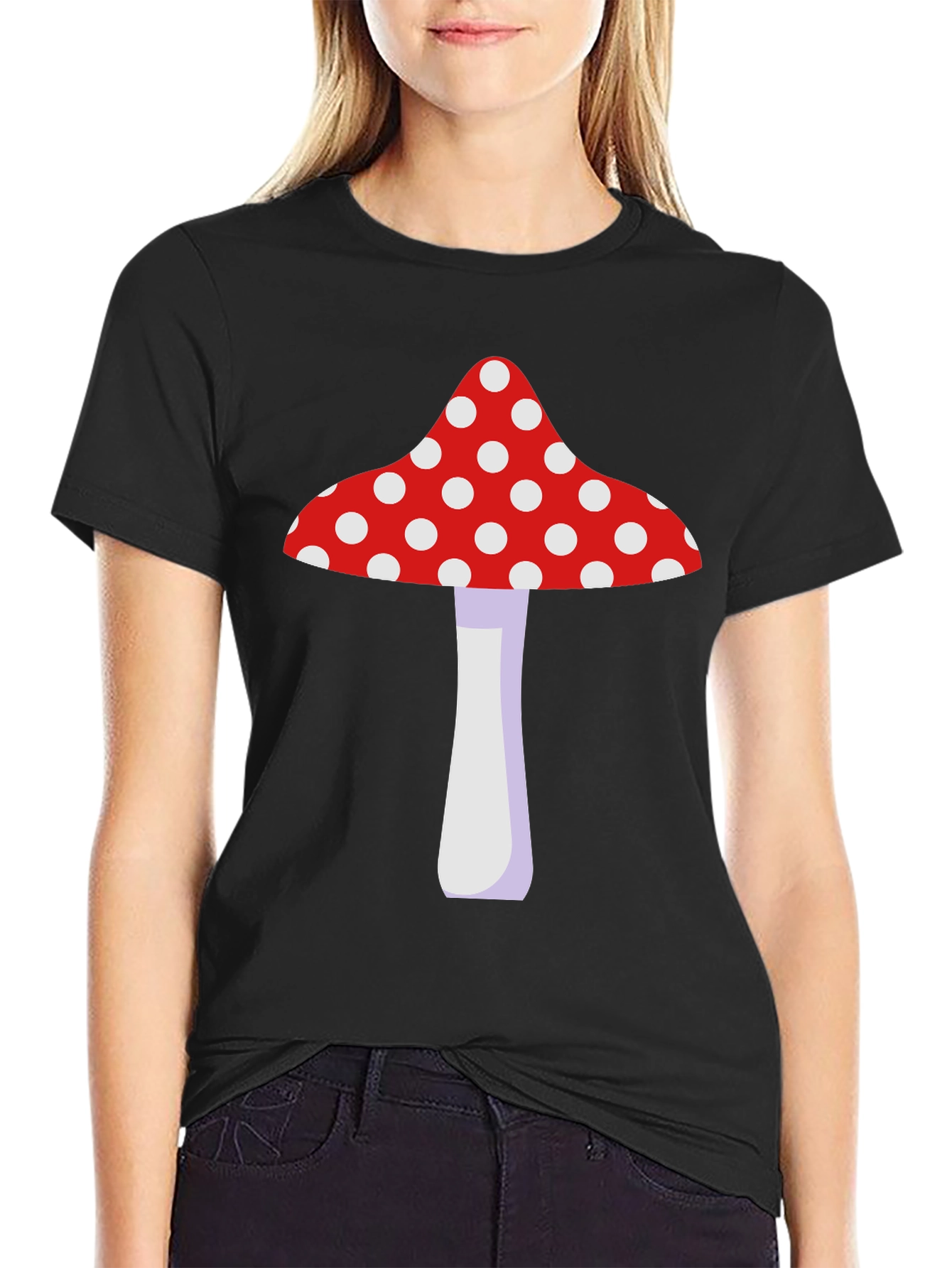Mushroom Graphic Tee - Fun Novelty T-Shirt