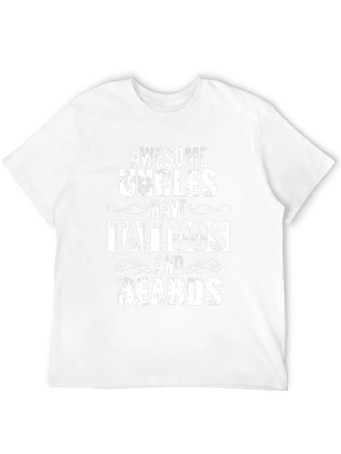 Awesome Uncles Tattoos & Beards Black T-Shirt
