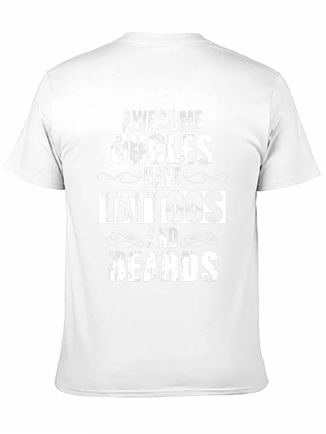 Awesome Uncles Tattoos & Beards Black T-Shirt