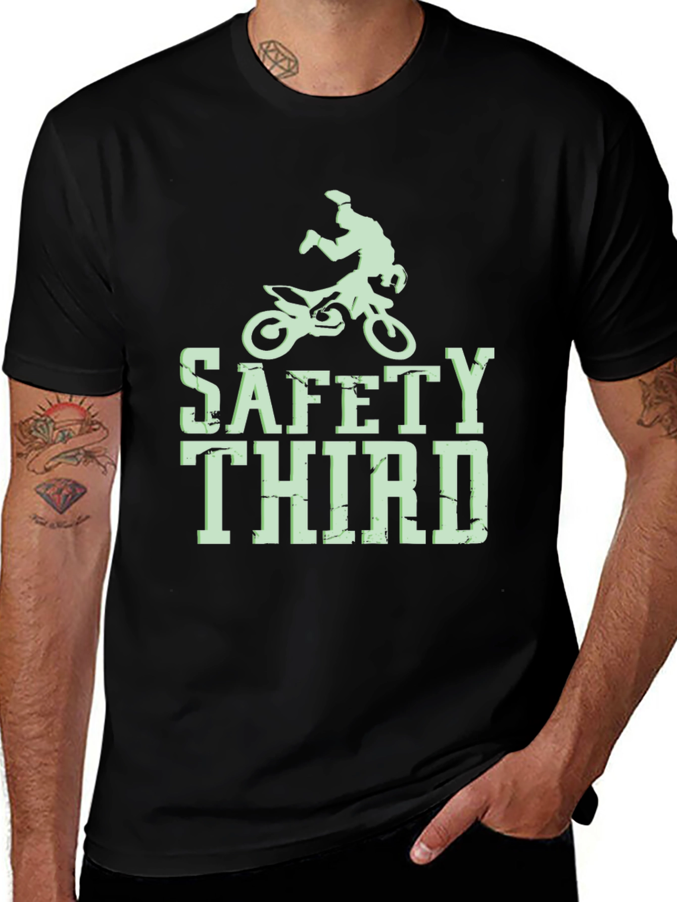 Safety Third Motocross T-Shirt - Black