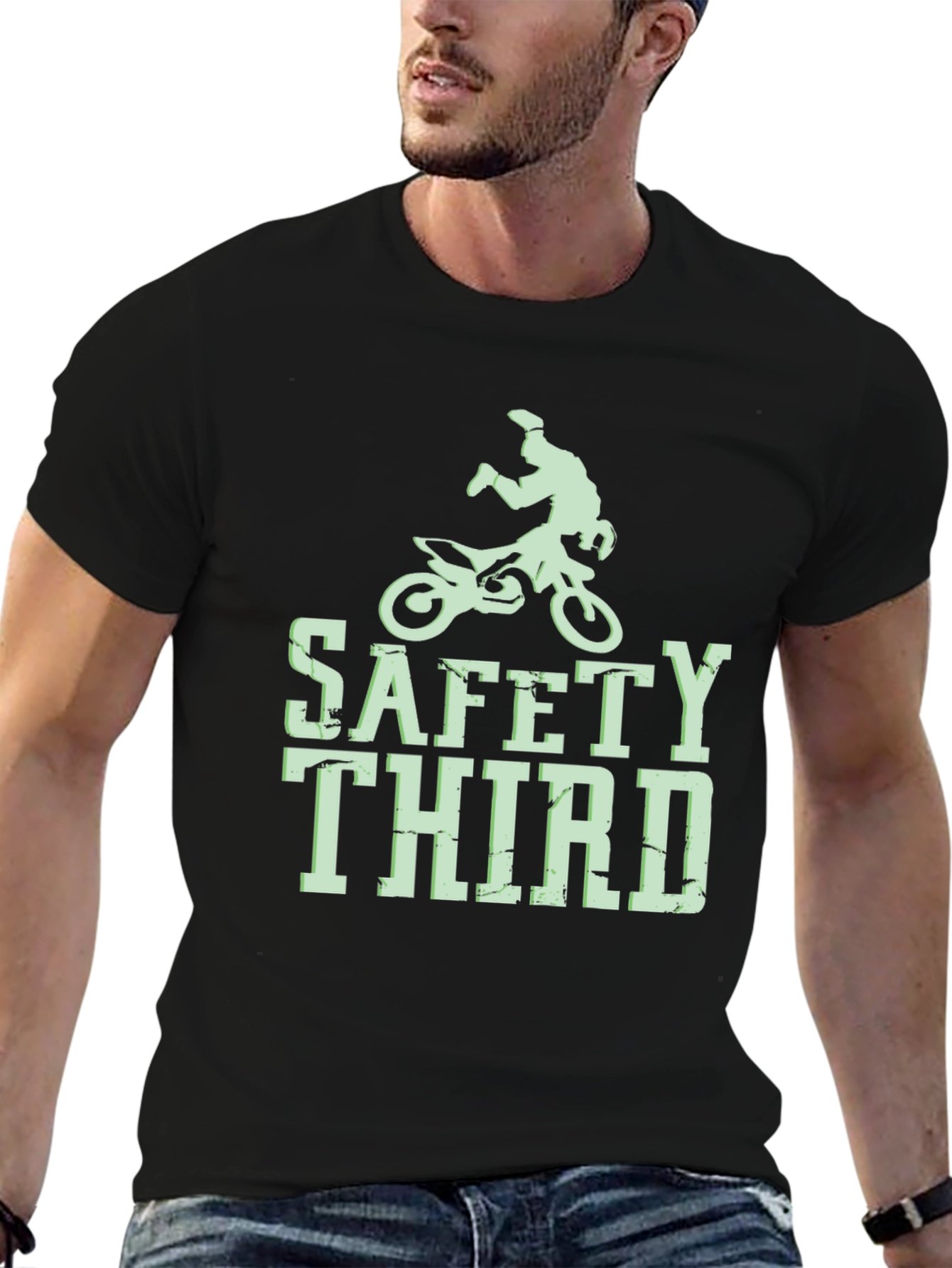 Safety Third Motocross T-Shirt - Black