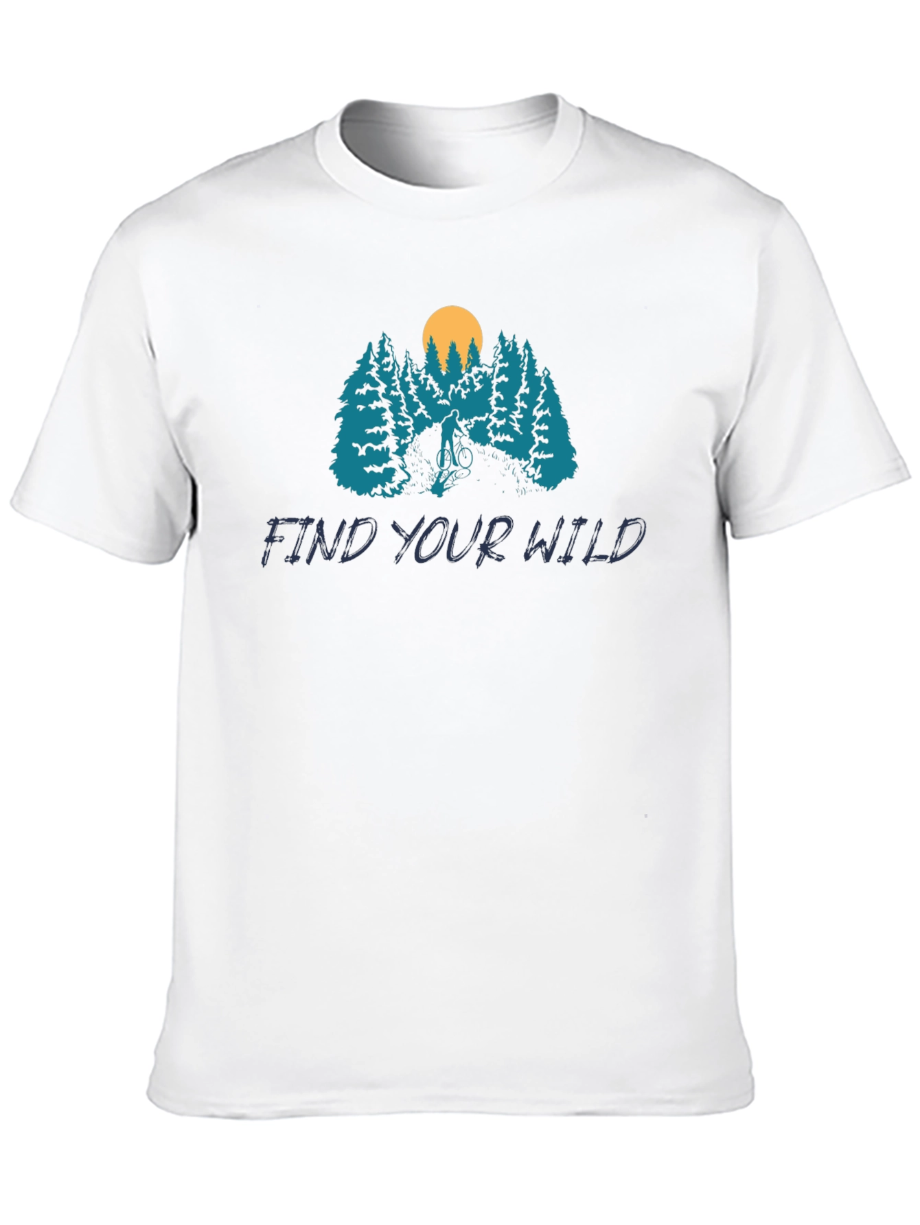 Find Your Wild Mountain Biking Graphic Tee