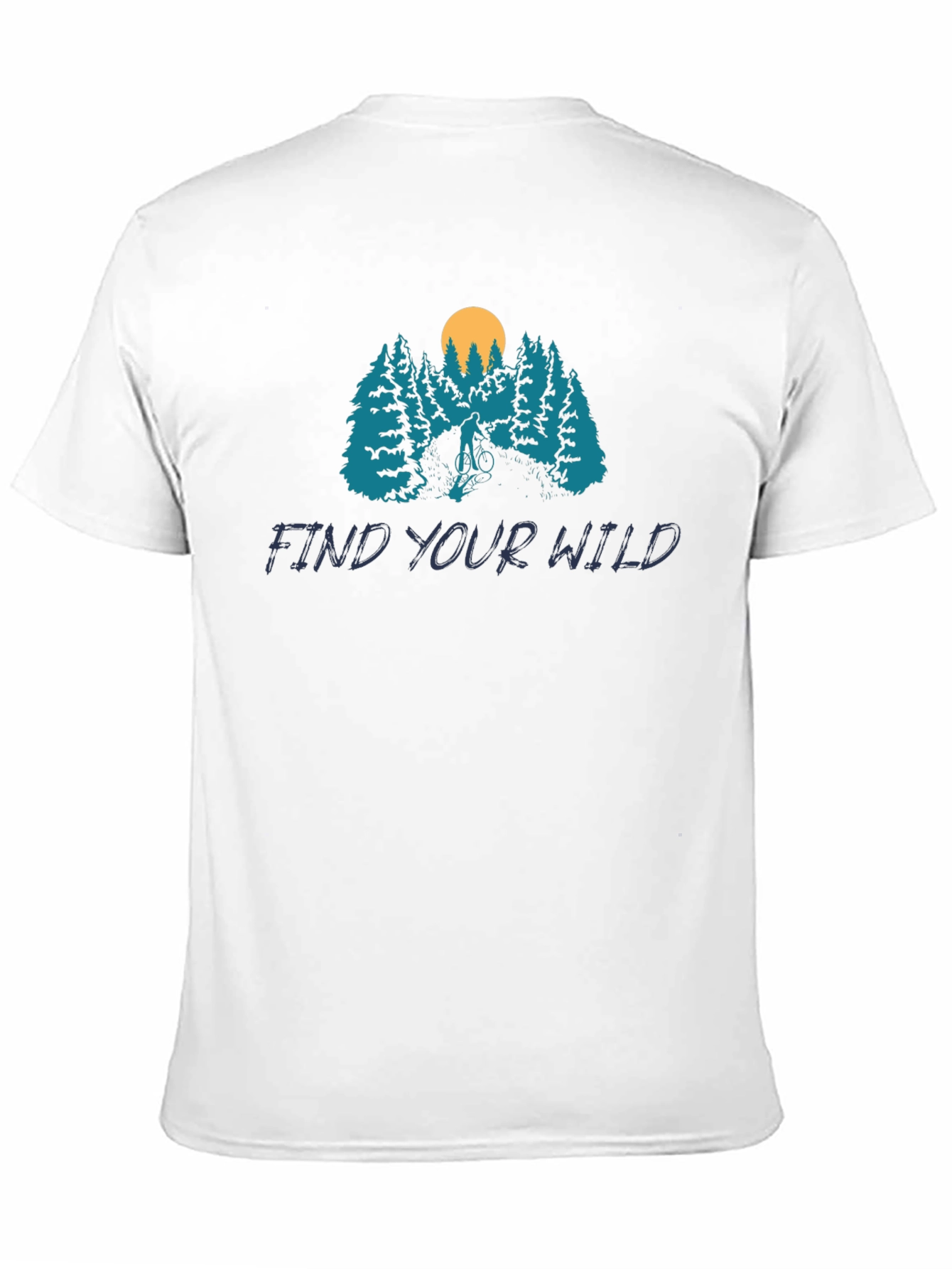 Find Your Wild Mountain Biking Graphic Tee