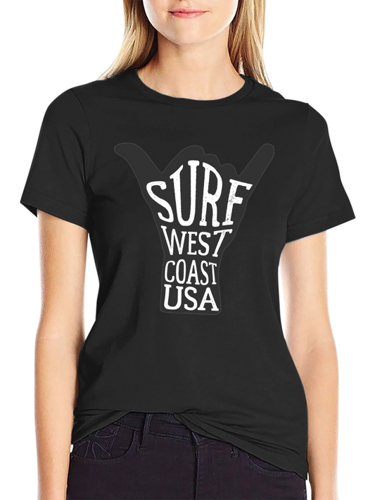 Surf West Coast USA Graphic T-Shirt