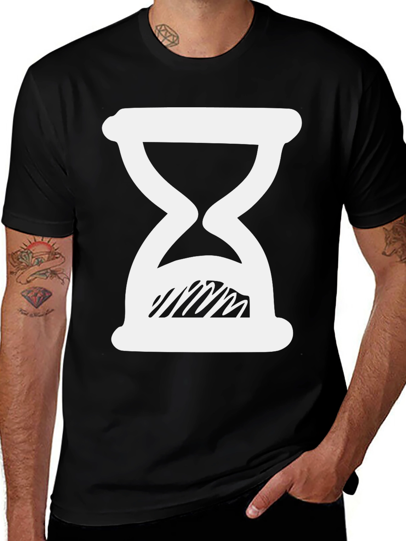 Hourglass Graphic T-Shirt - Classic Time Design