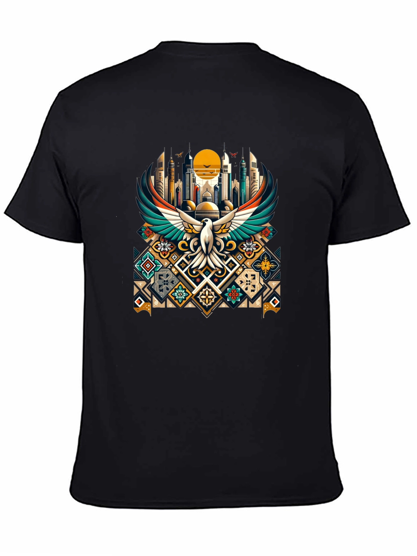 Urban Bird Graphic Tee - Black