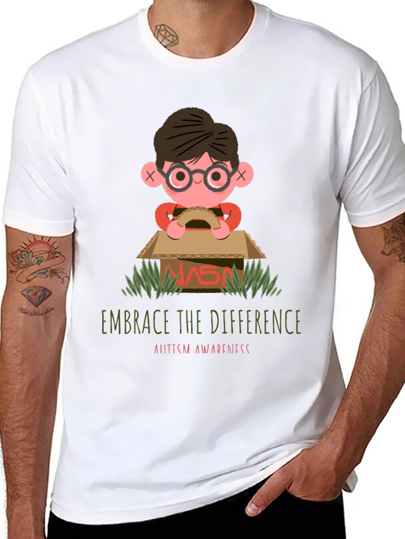 Embrace the Difference Autism Awareness Graphic Tee