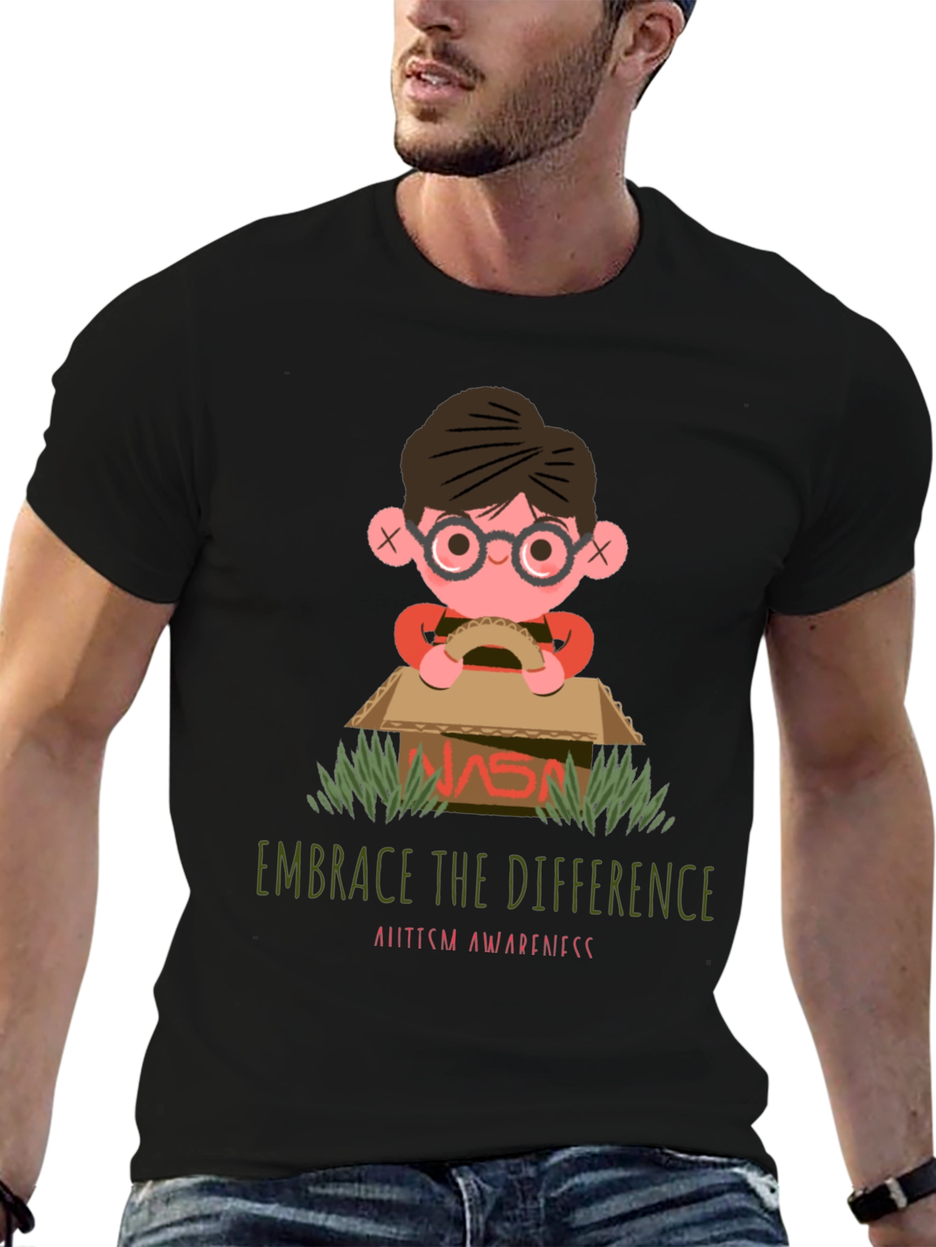 Embrace the Difference Autism Awareness Graphic Tee