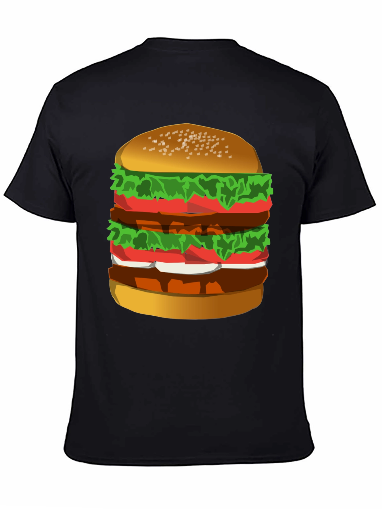 Humorous Burger Graphic T-Shirt