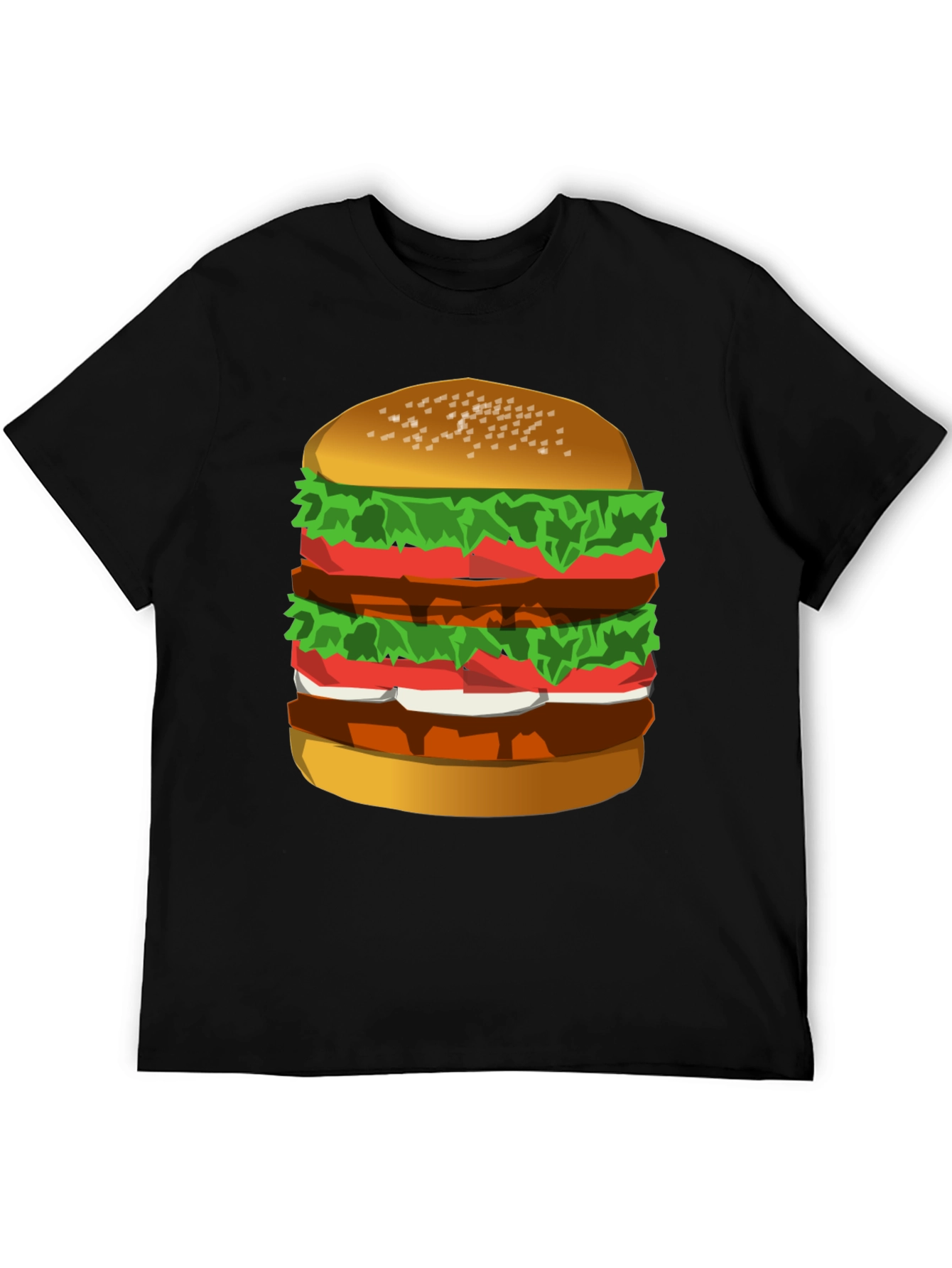 Humorous Burger Graphic T-Shirt