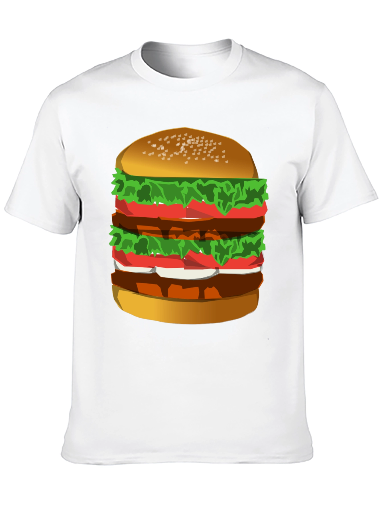 Humorous Burger Graphic T-Shirt