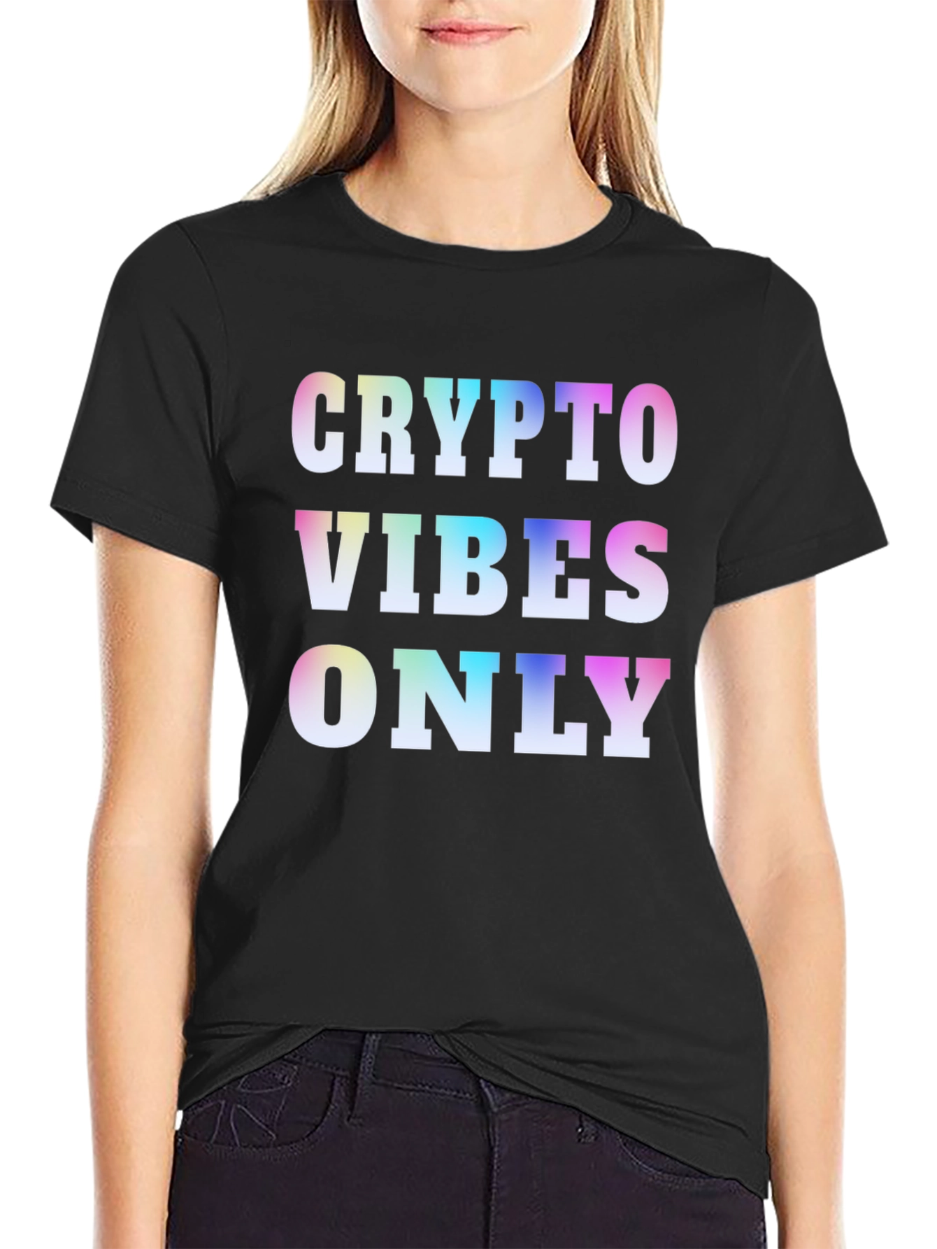 Crypto Vibes Only T-Shirt - Black
