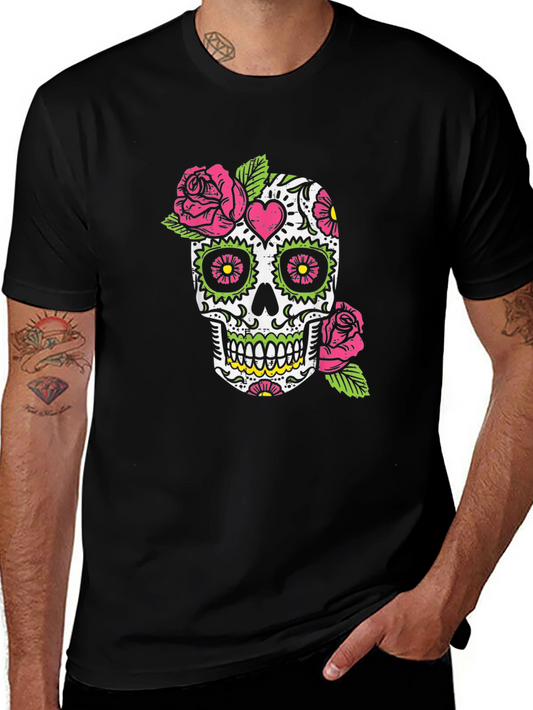 Sugar Skull T-Shirt - Day of the Dead Graphic Tee