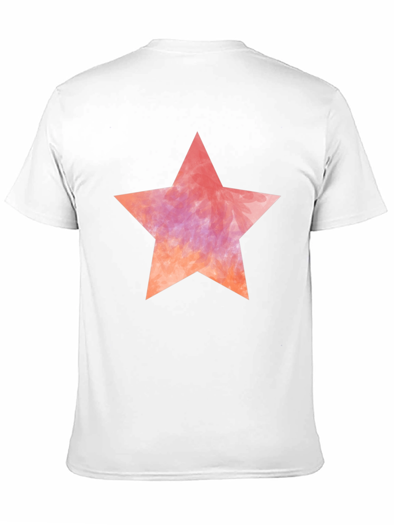 Watercolor Star Black T-Shirt