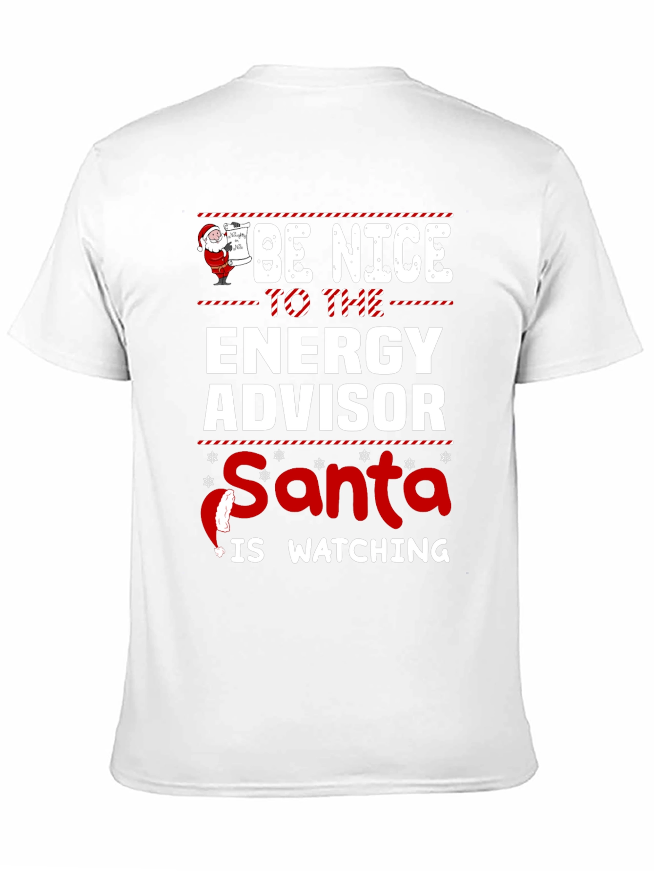 Energy Advisor Santa Watching Christmas T-Shirt